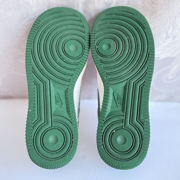 Nike Air Force 1 XXV '82 Size 3.5 Youth unisex (Women's 5) white/green low EUC - Picture 6 of 11